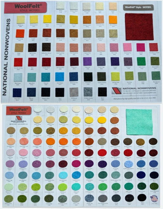 Wool Felt Colour Charts - Australian Felt Emporium