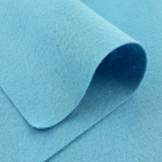 Columbia Blue Wool Felt Sheets 35%
