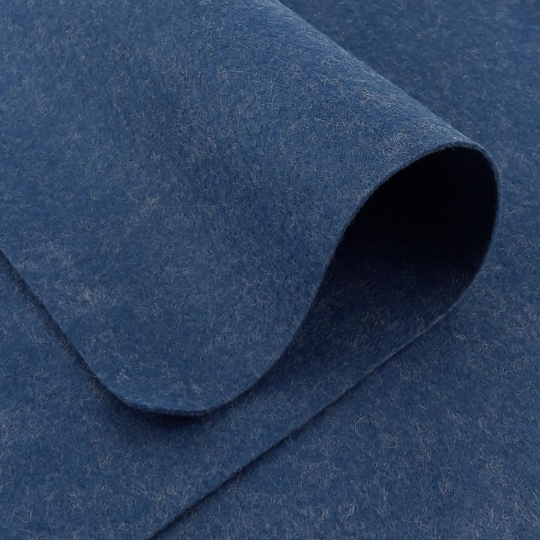 Denim Blue Wool Felt Sheets 20%