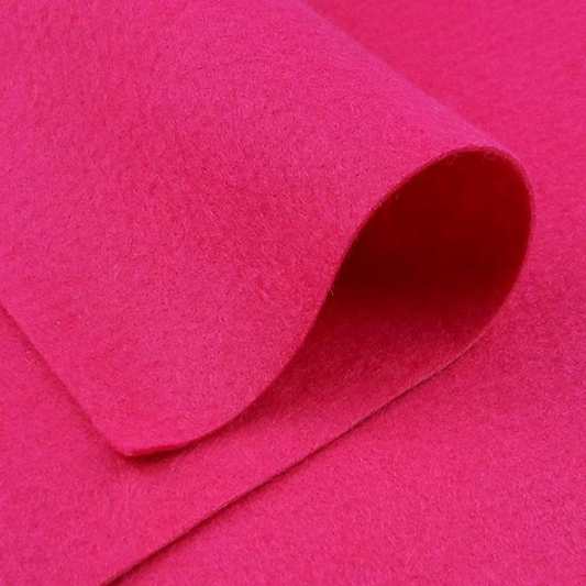 Candy Pink Felt Fabric - by The Yard